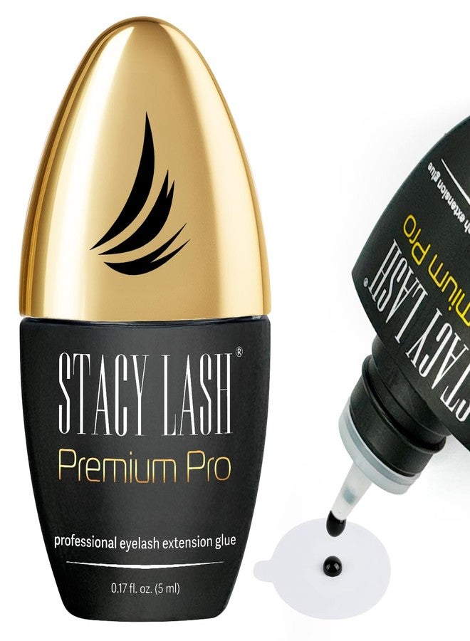 STACY LASH Premium Pro Eyelash Extension Glue 0.17fl.oz/5ml / 0.3 Sec Drying time/Retention – 7 Weeks/Professional Extra Strong Black Lash Adhesive/Lash Tech Supplies - Image 1